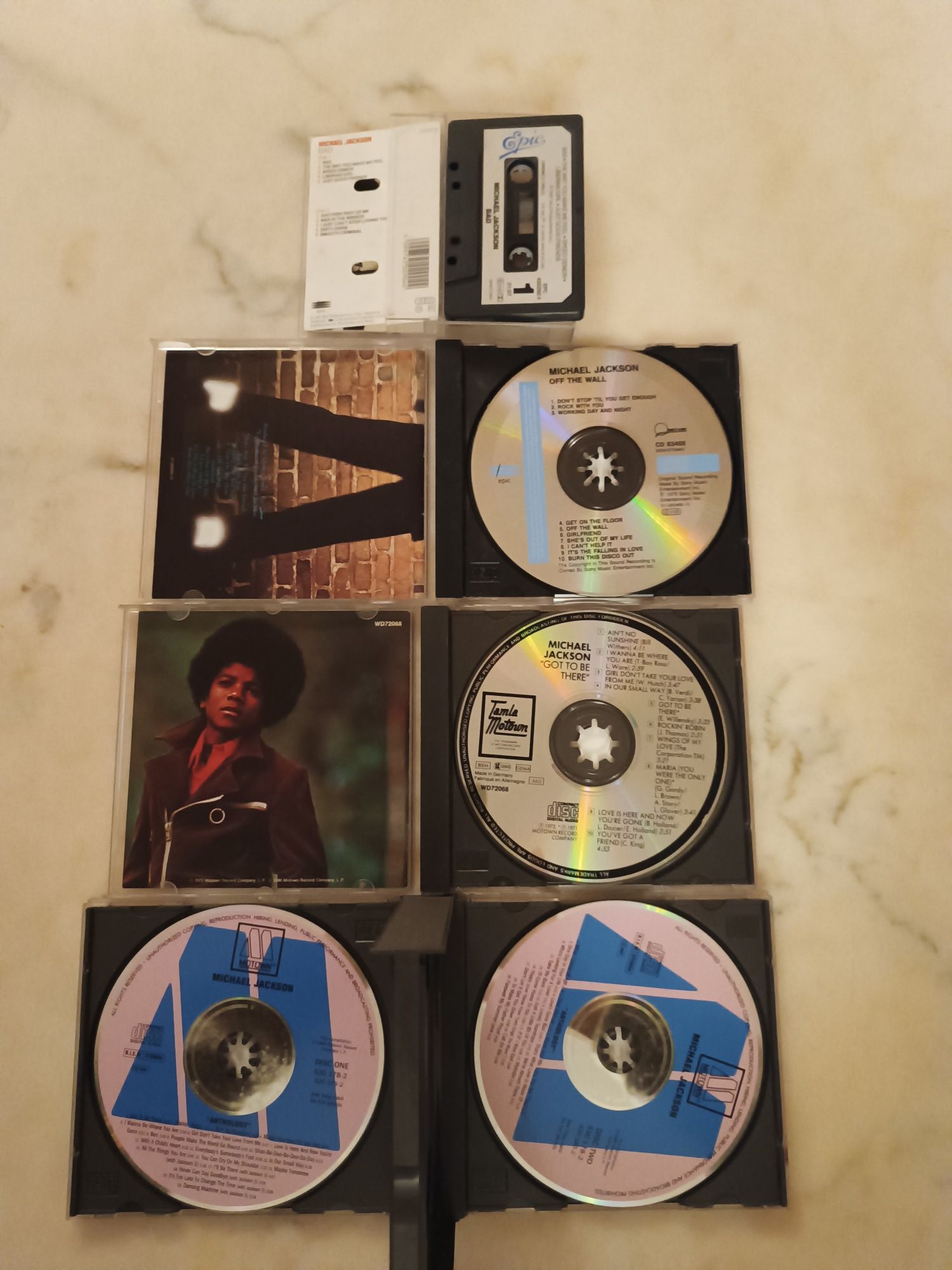 Michael Jackson: 3 CDs e 1 cassete