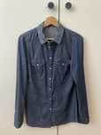H&M koszula jeansowa denim kowbojska boho na zatrzaski