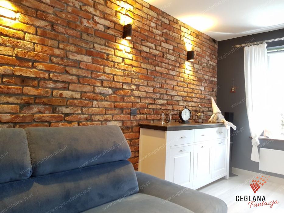 Stare Cegły Dekoracyjne na Ścianę i Elewacje, Kamień Ozdobny, Płytki