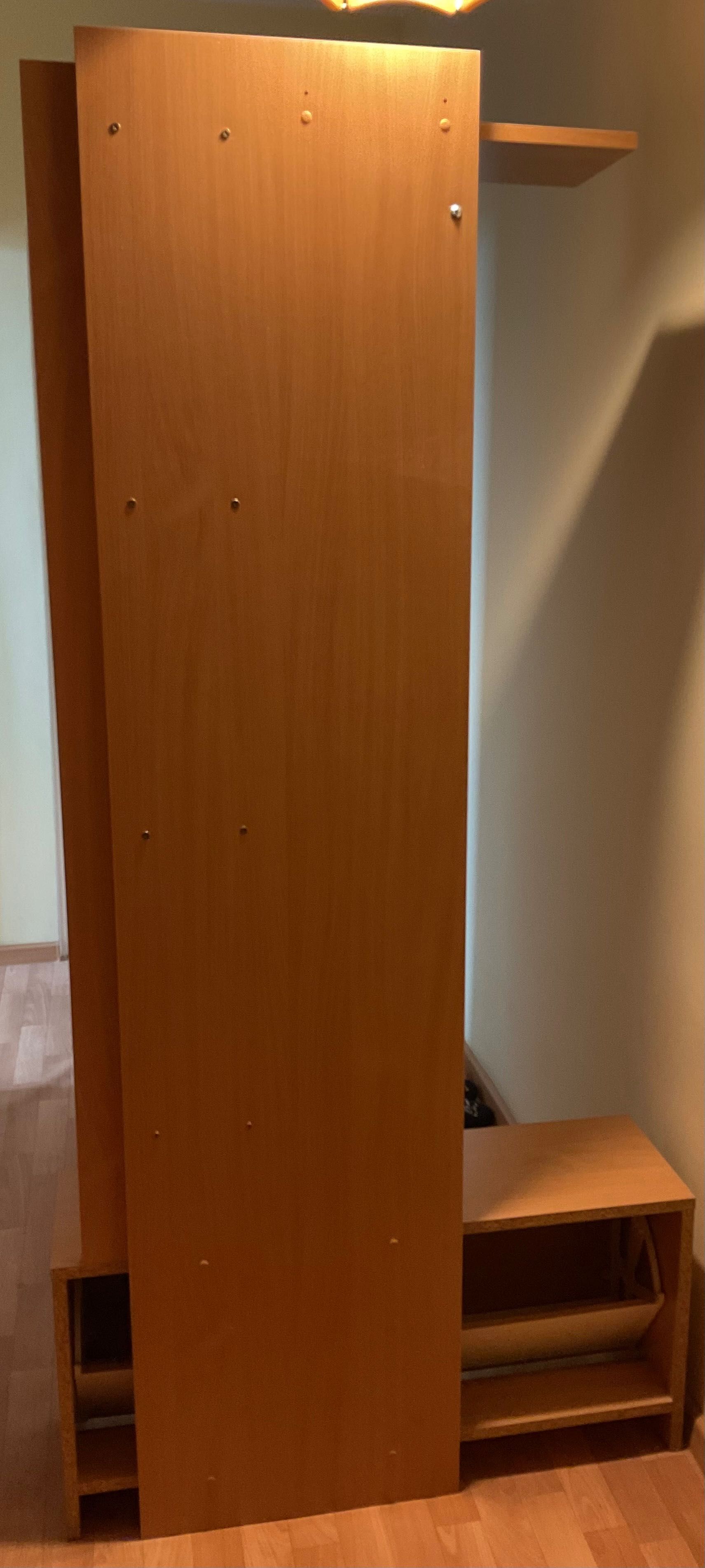 Wieszak do przedpokoju z szafką na buty