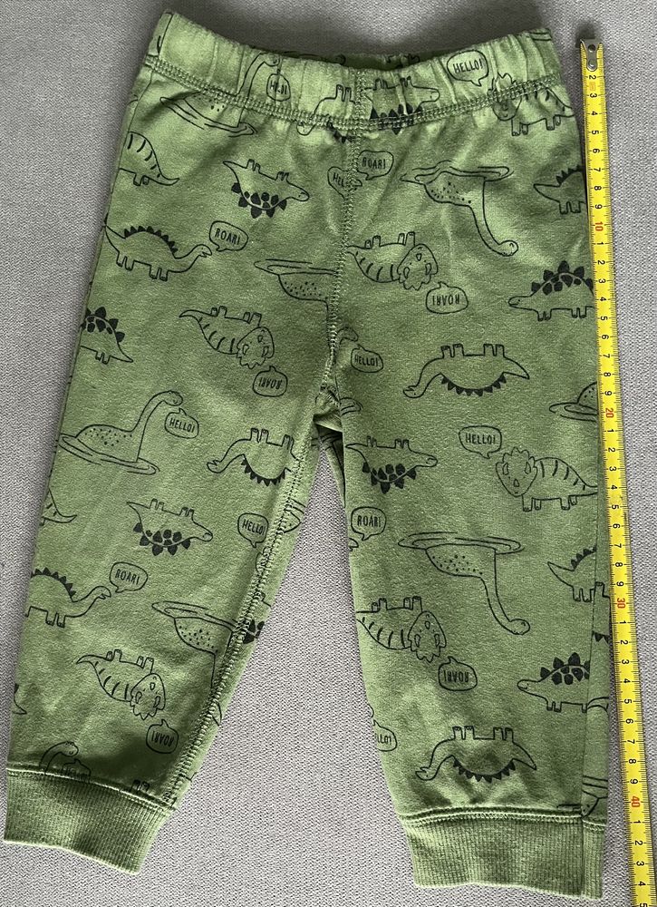 Komplet dresowy w dinozaury bluza i spodnie dresowe Carter’s r.92