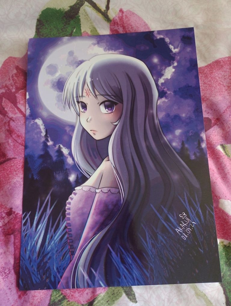 Plakat A4 Ostatni jednorożec Lady Amalthea the last unicorn anime