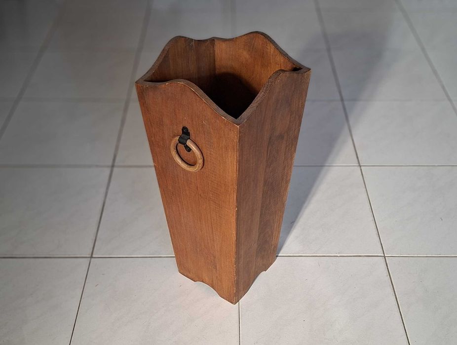 Chapeleiro em madeira maciça, vintage - Anos 80