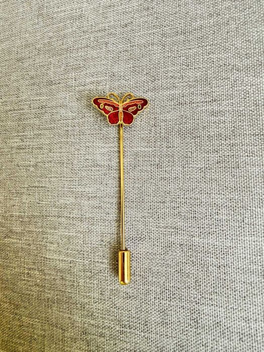Broszka Z Emaliowanym Motylem