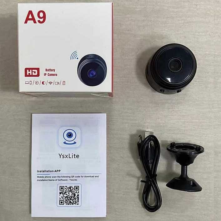 Улучшенная КАМЕРА с Wi-Fi на аккумуляторе! Датчик движения + микрофон!