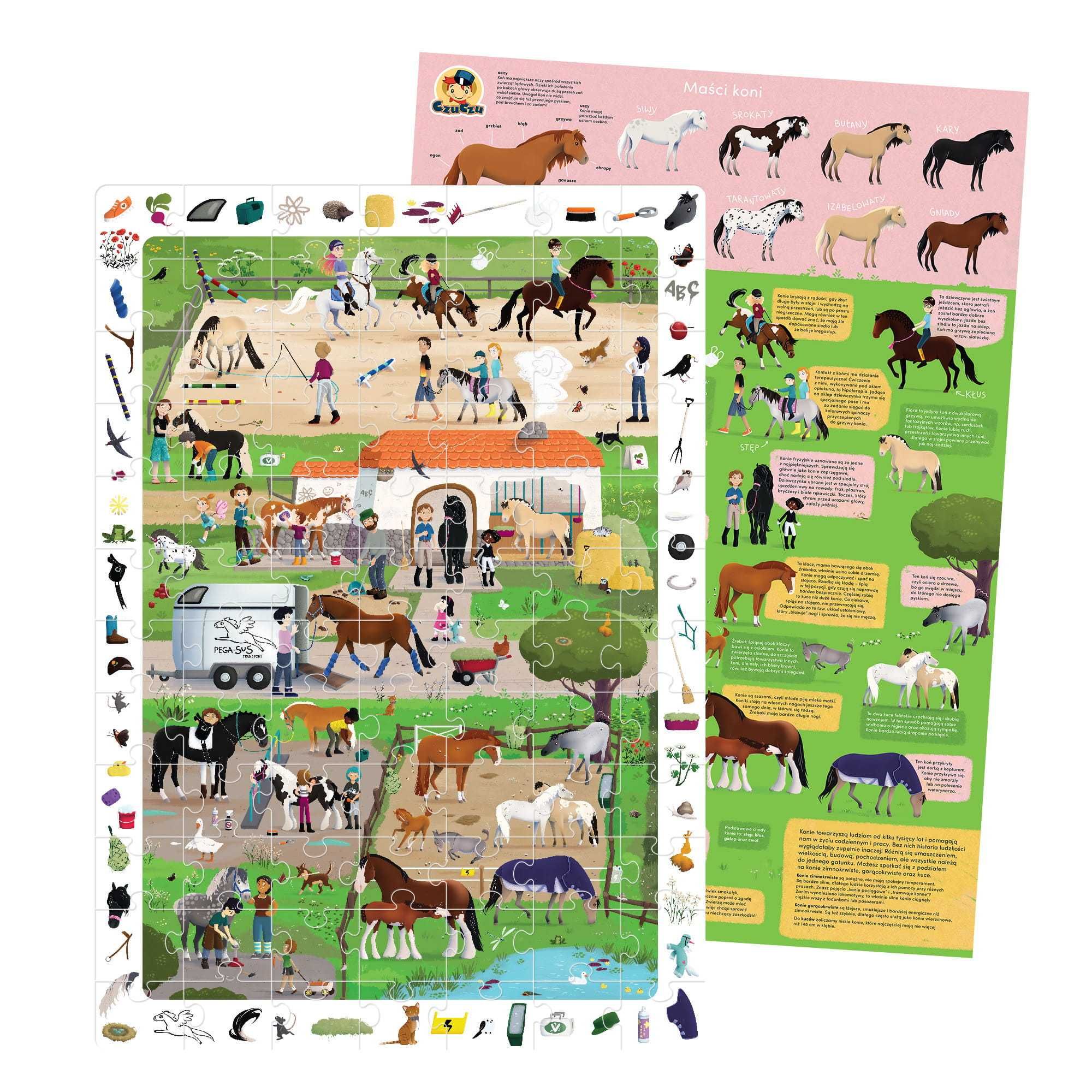 CZUCZU PUZZLE Obserwacyjne stadnina KONI 5+
