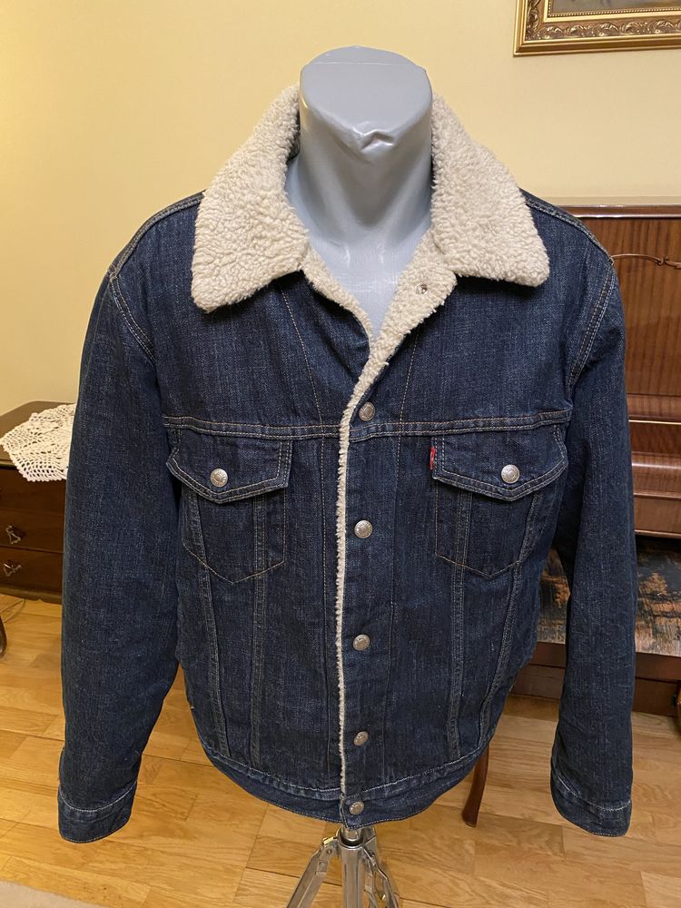 Kurtka katana ocieplana jeans Levis Sherpa