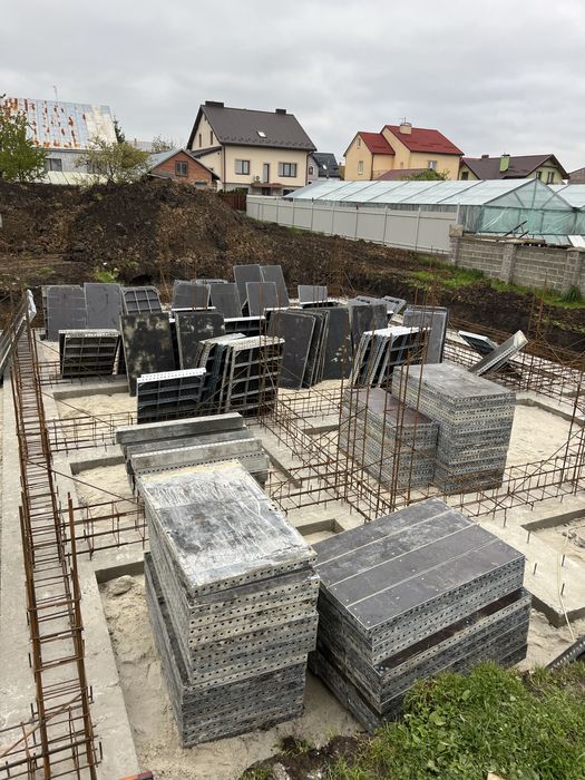 Оренда опалубки для фундаменту:Стінова,Колони,Перекриття,