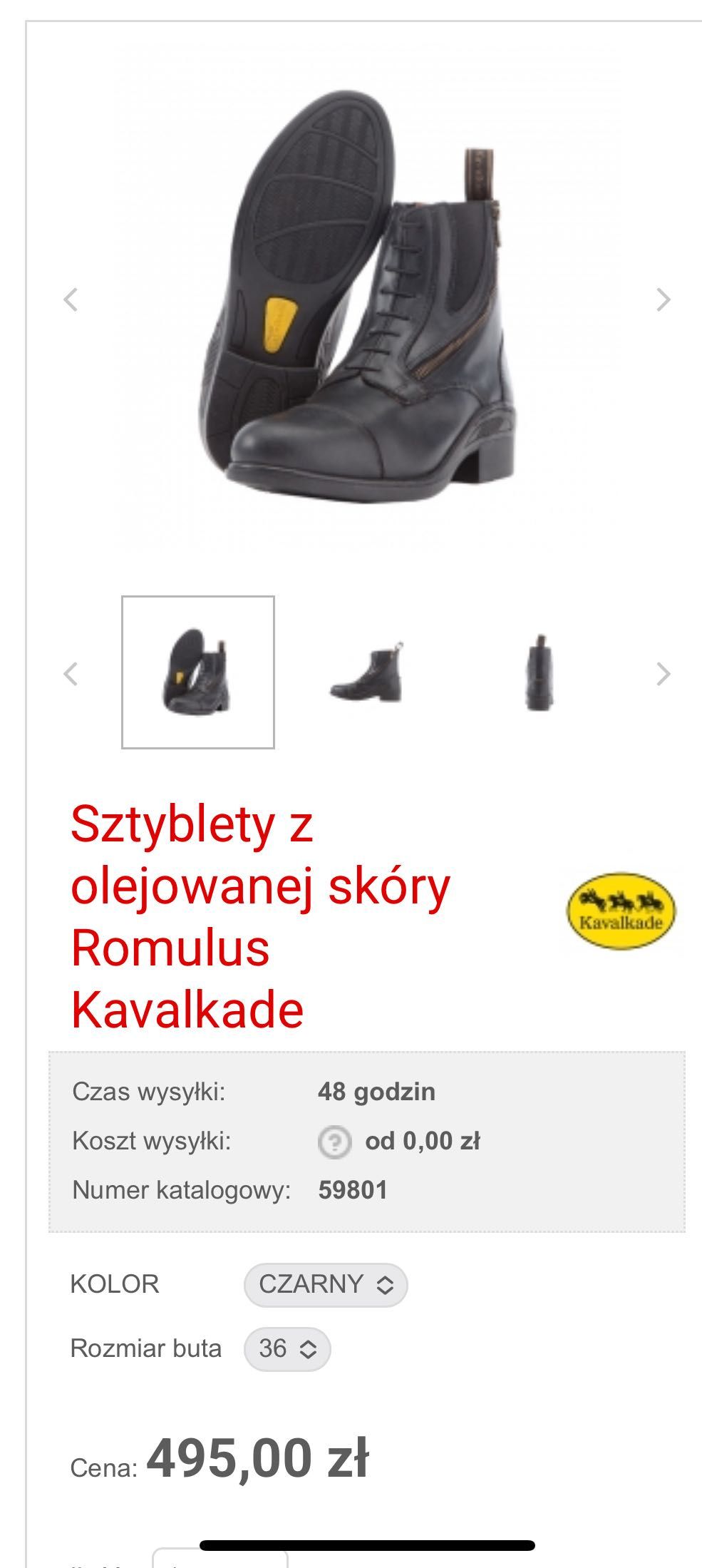Sztyblety z olejowanej skóry
Romulus
Kavalkade 37