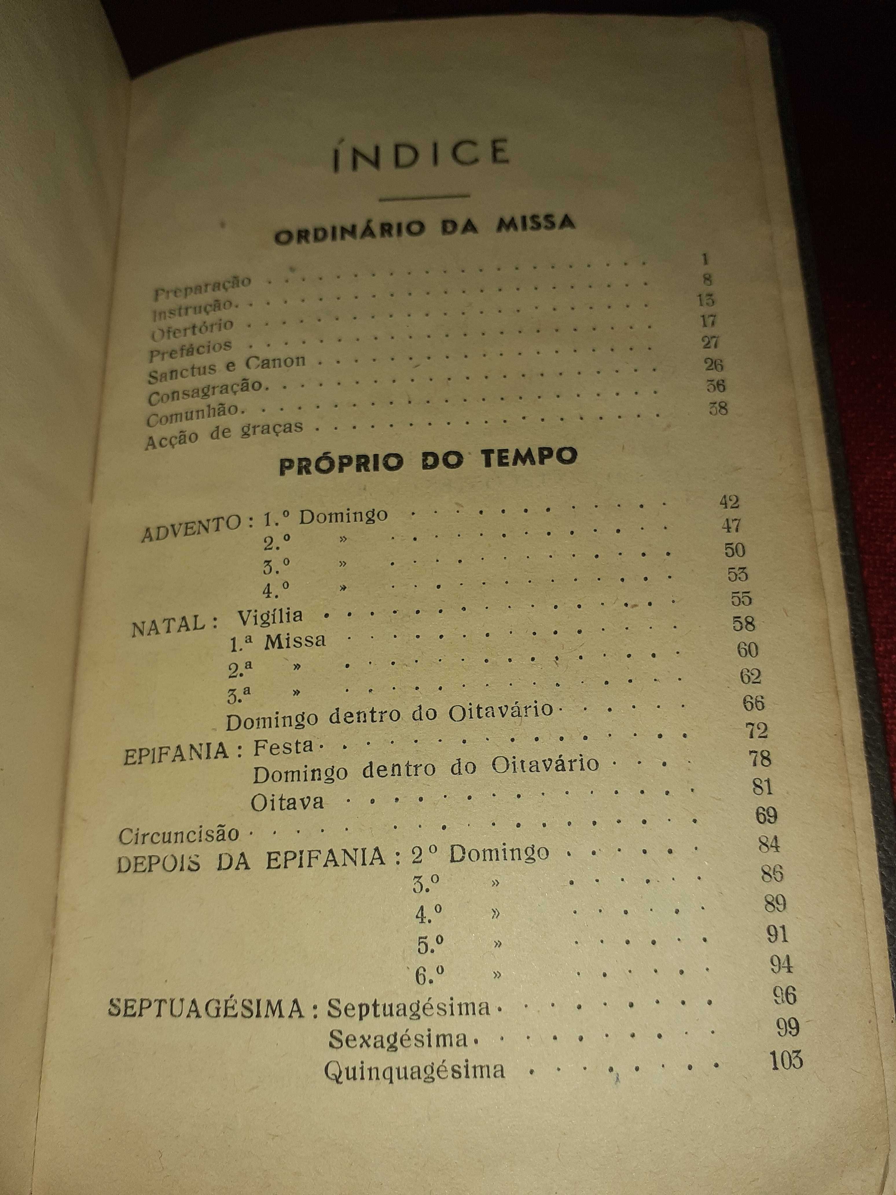 Missal Romano dos Domingos e Festas-Monsenhor Freitas Barros 1952