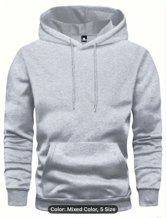 Pack com 5 hoodies de manga comprida para homem.