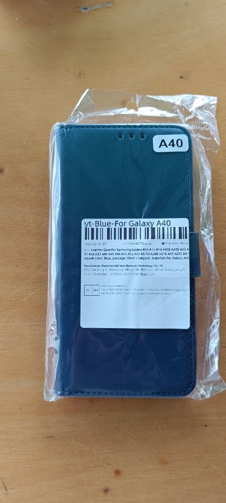 Samsung A40 capa Azul