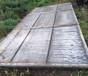 Brama garażowa aluminiowa, płyta warstwowa, wrota,