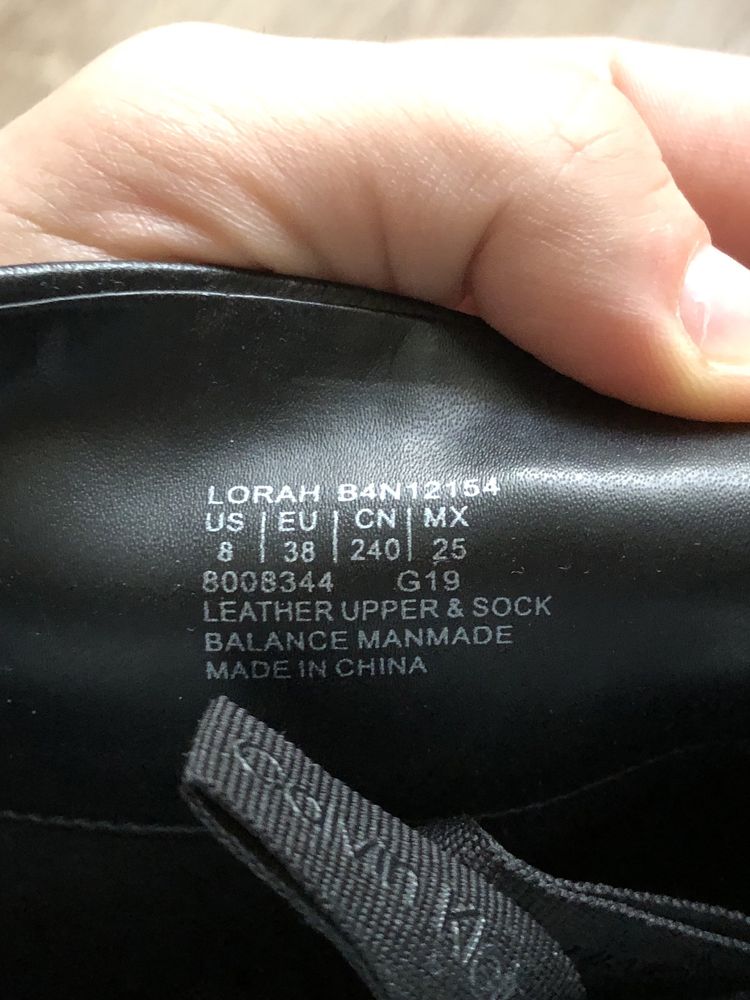 Шкіряні черевики ботильйони Calvin Klein