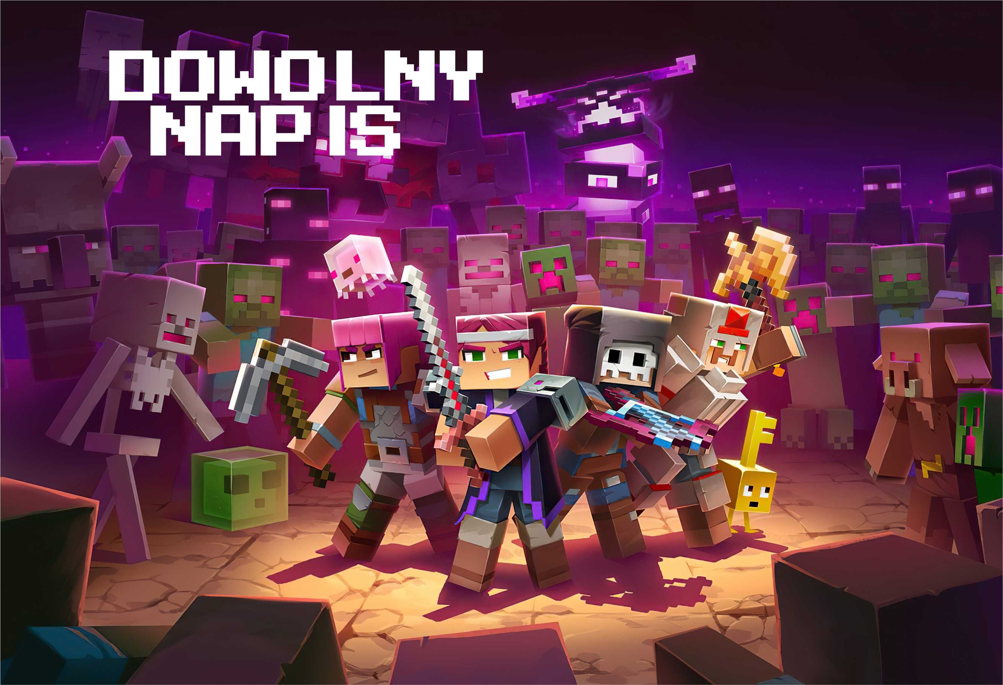 Poduszka MINECRAFT + Dowolny napis - GRATIS