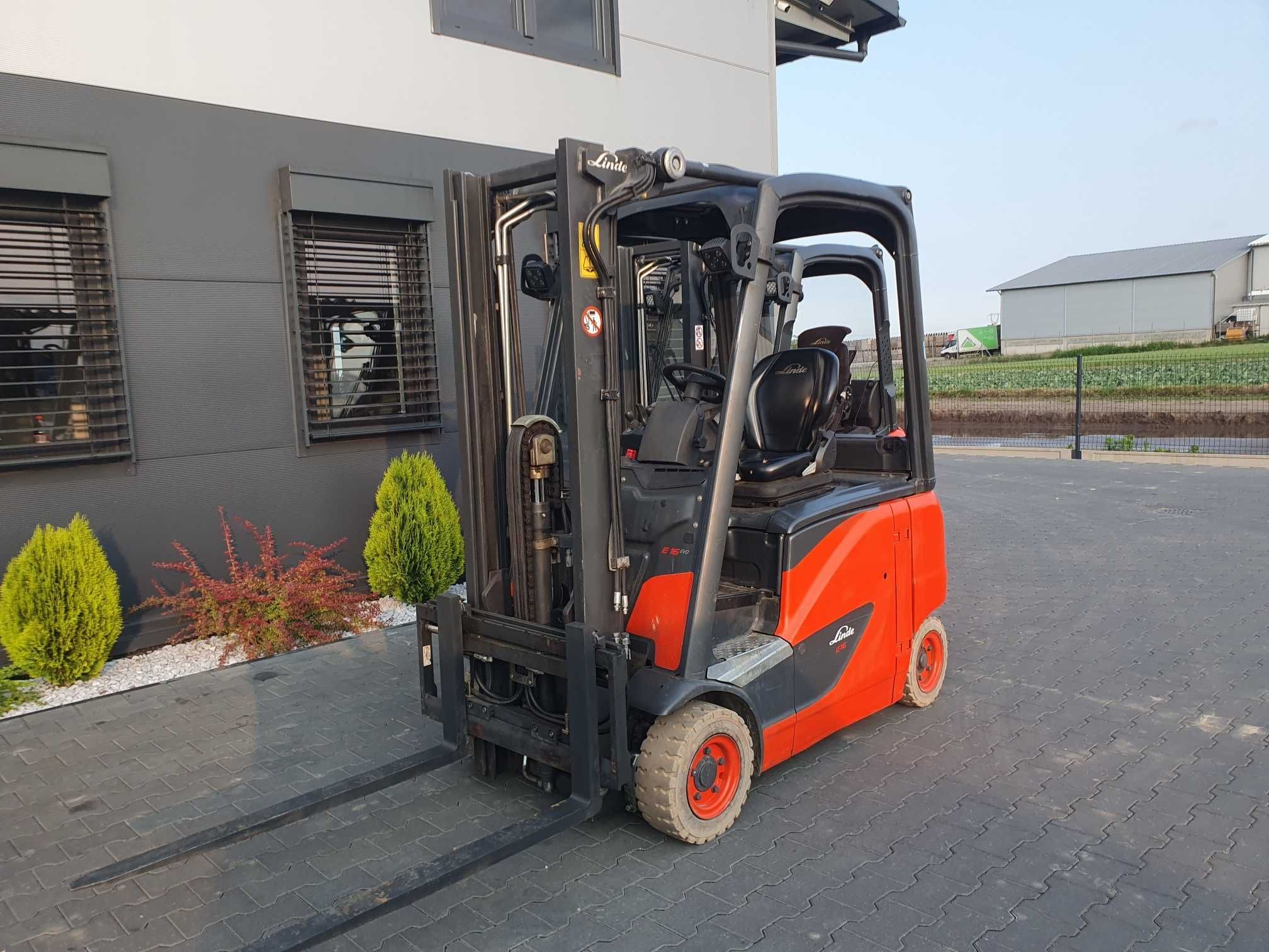 Wózek LINDE E16PH 2014r 4 kołowy WOLNY SKOK , E18 E20 E14 ELEKTRYK
