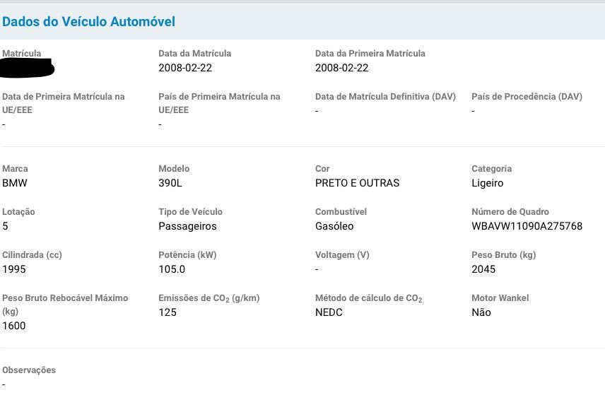Carrinha BMW 318D touring com 143 Cv