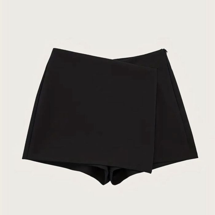 Шорты юбка черные женские