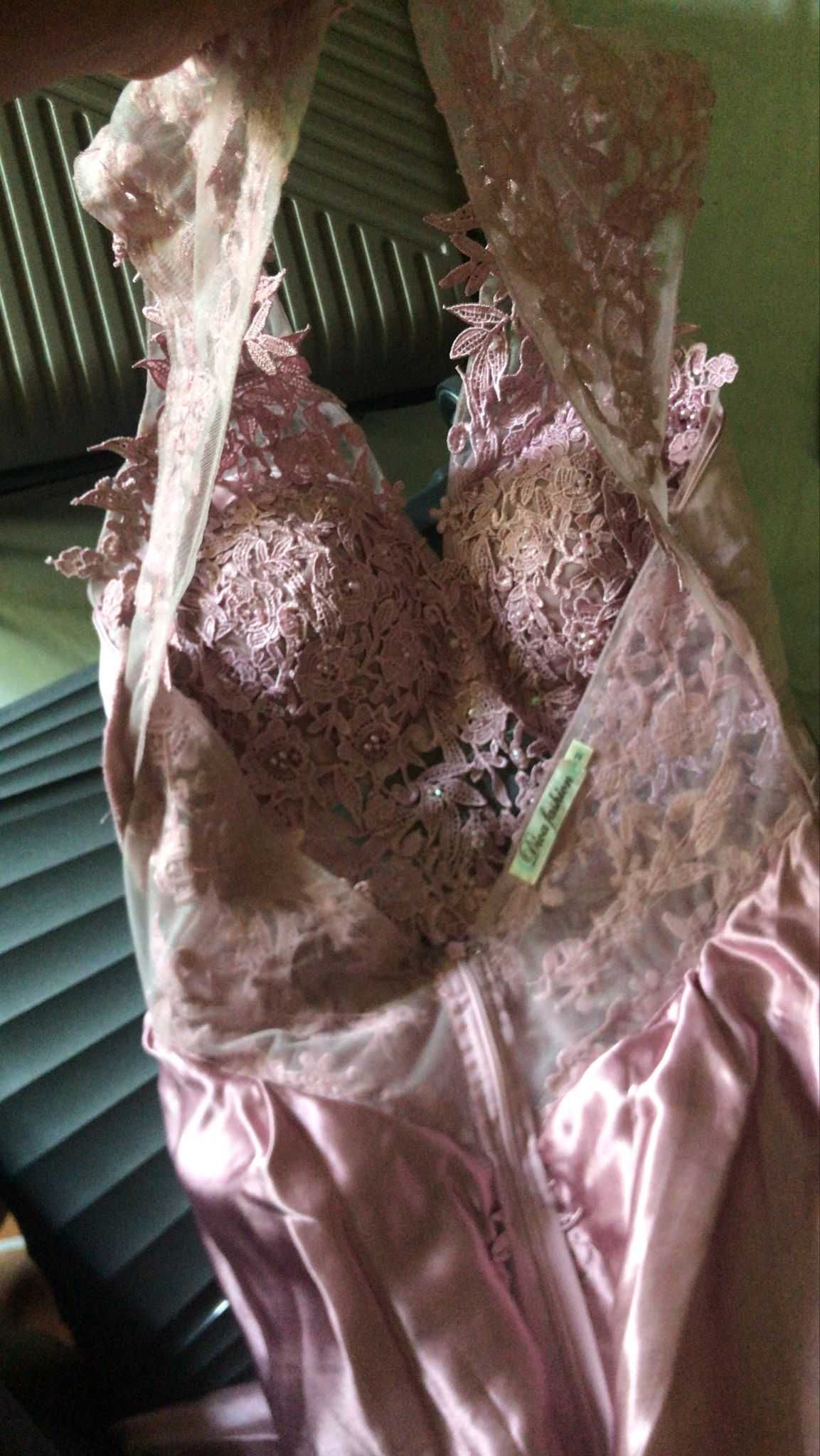 Vestido de Gala rosa velho da IMAGEM