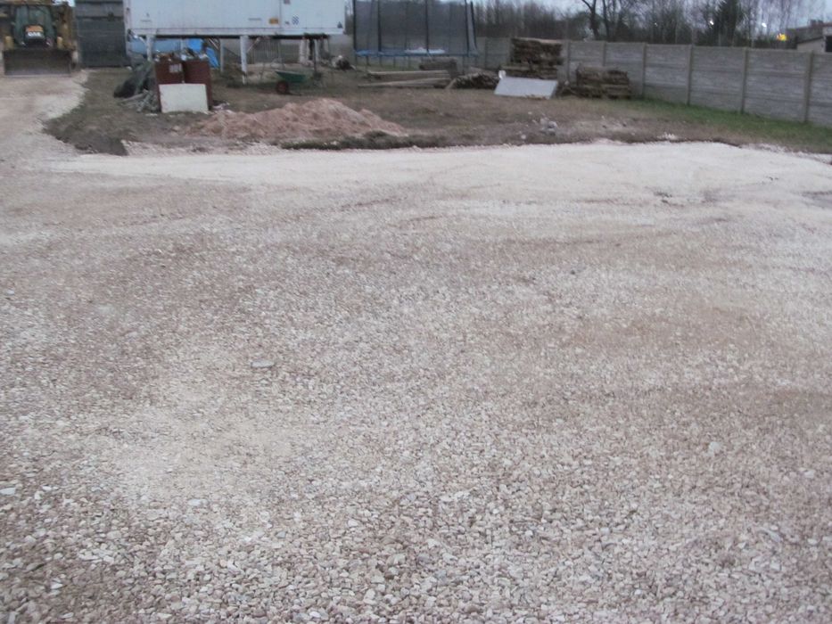 utwardzenia terenu ,zageszczanie, kruszywo