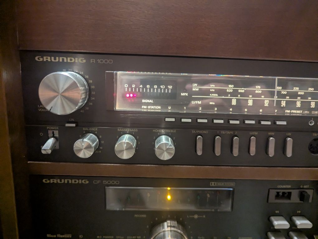 Grundig r1000+cf5000+ gramofon i kolumny