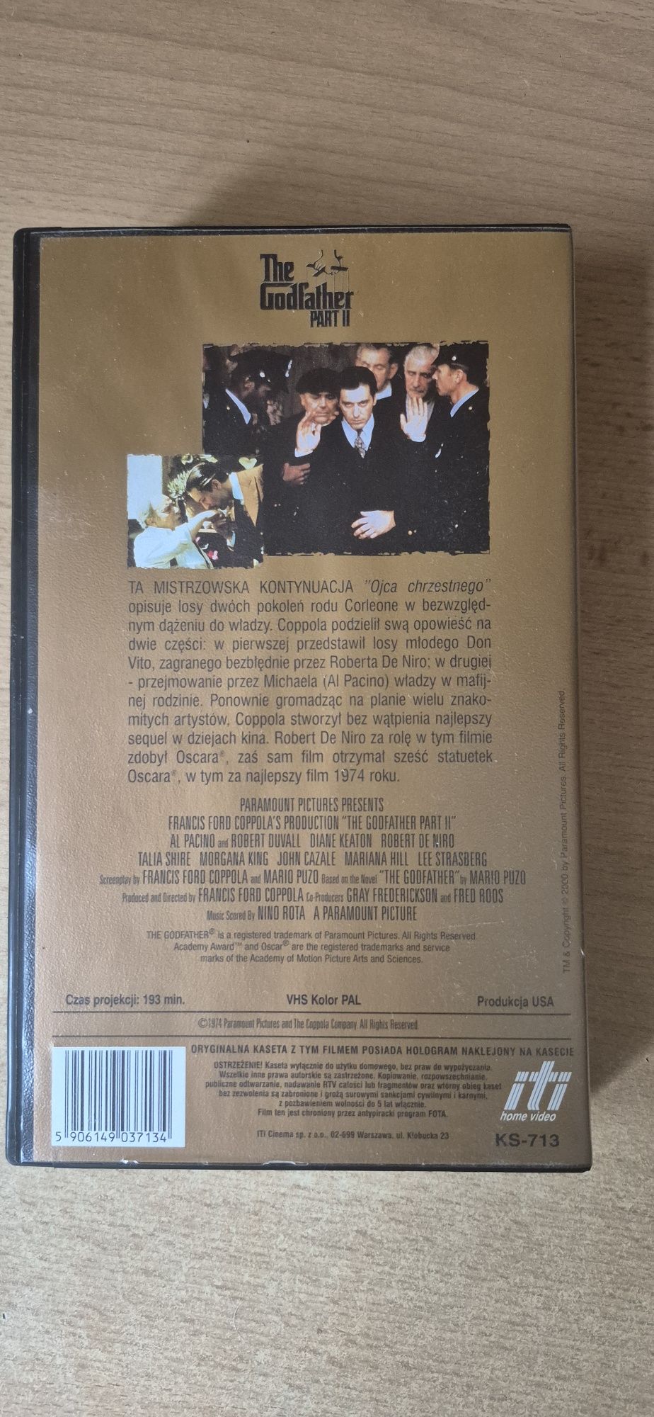 Ojciec chrzestny 2 VHS