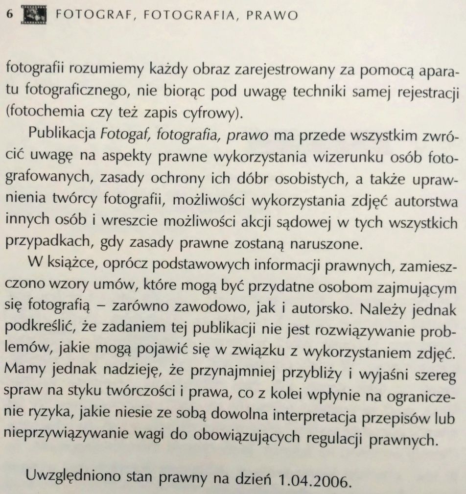 Fotograf, fotografia, prawo. Wojciech Orżewski
