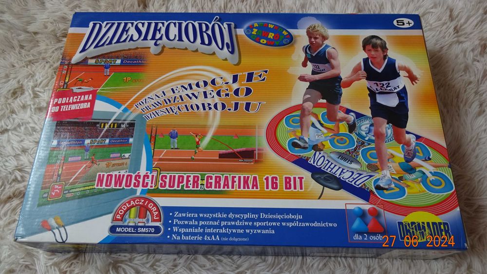 Mata interaktywna TV - Dziesięciobój oraz 2 płyty dvd gratis i piłkarz