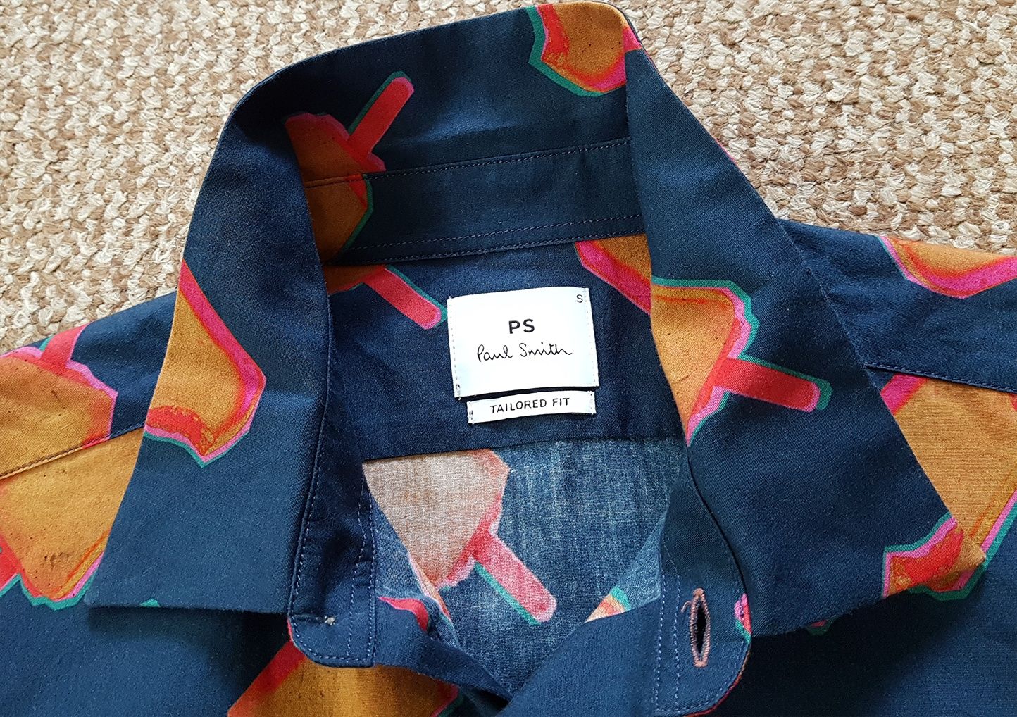 PAUL SMITH Ice Lolly Print Shirt рубашка tailored Оригинал S