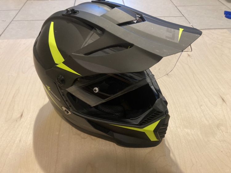 Kask motocyklowy LS2 mx436 pioneer evo router (jak nowy)