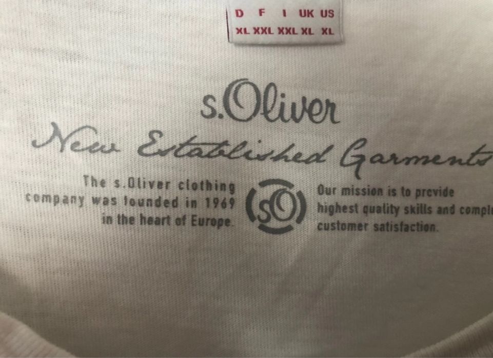 T-shirt biały S.Oliver XXL