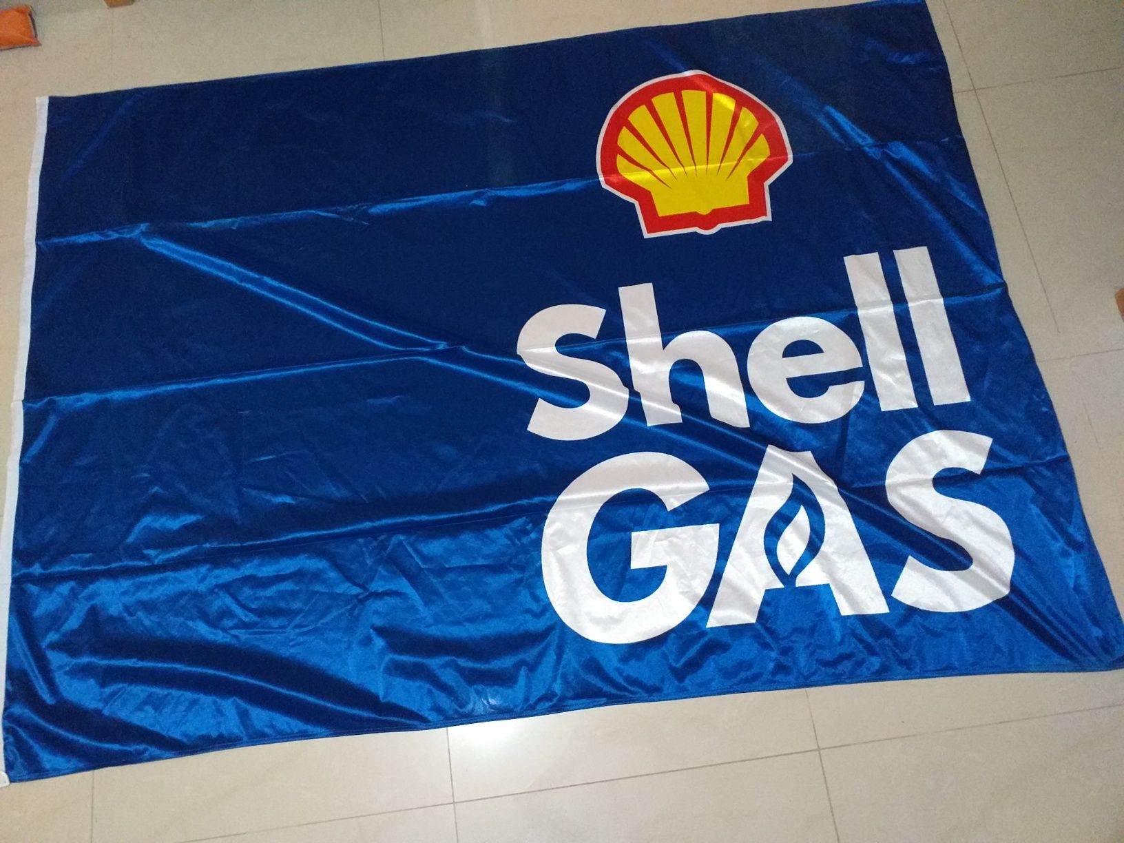 Bandeira grande SHELL GÁS em tecido