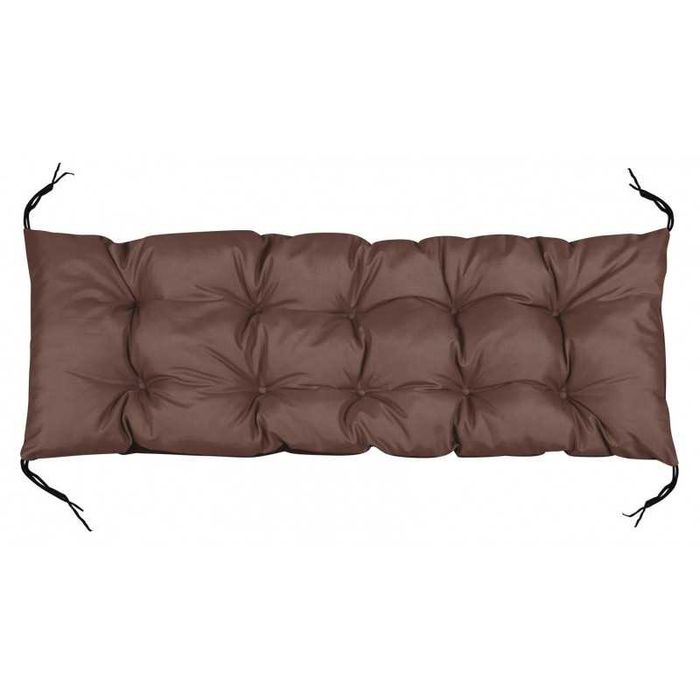 Poduszka ogrodowa 120x40 cm na Ławkę Palety Wodoodporna Brązowa