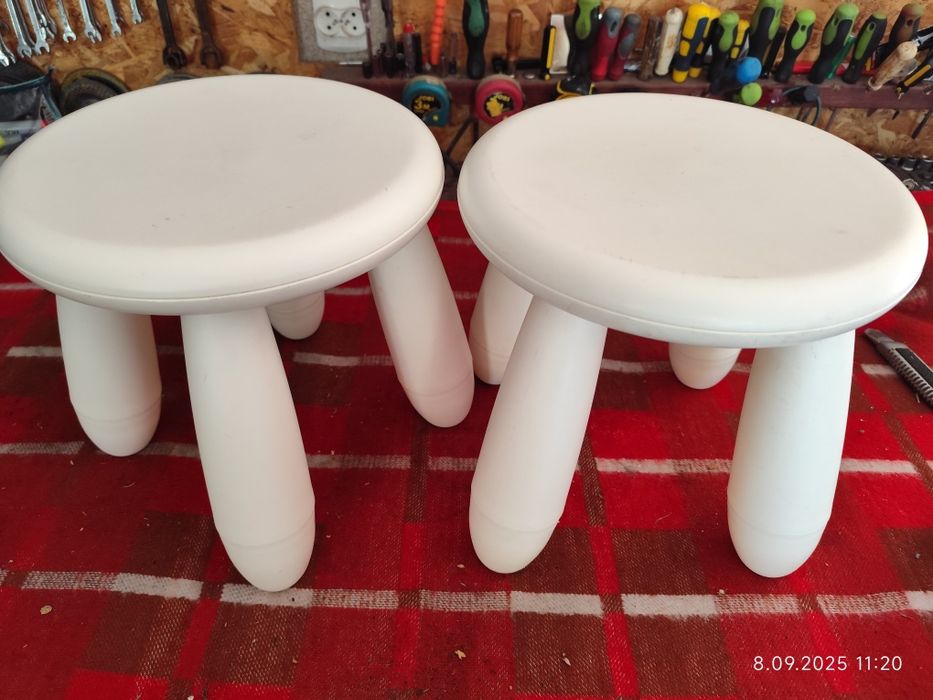Taboret dla dziecka, biały