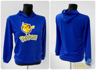 Bluza Pokemon chlopięca niebieska 160cm Nowa