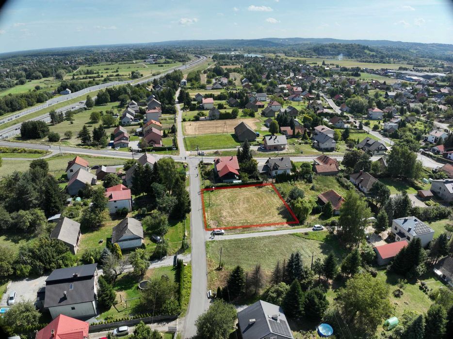 Bezproblemowa, piękna działka 13 min od Krakowa / media / płaska / A4