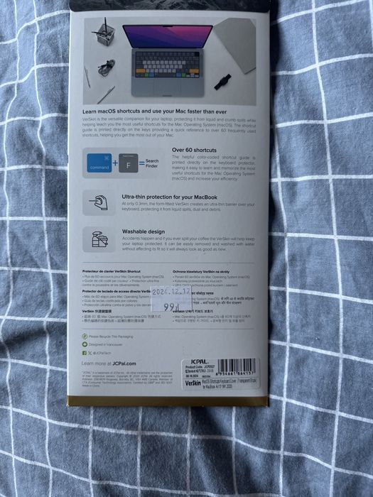 VerSkin MacOS Shortcuts do MacBook Air 13" M1