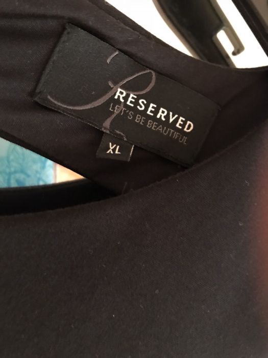 Czarna sukienka. Mała czarna xl reserved