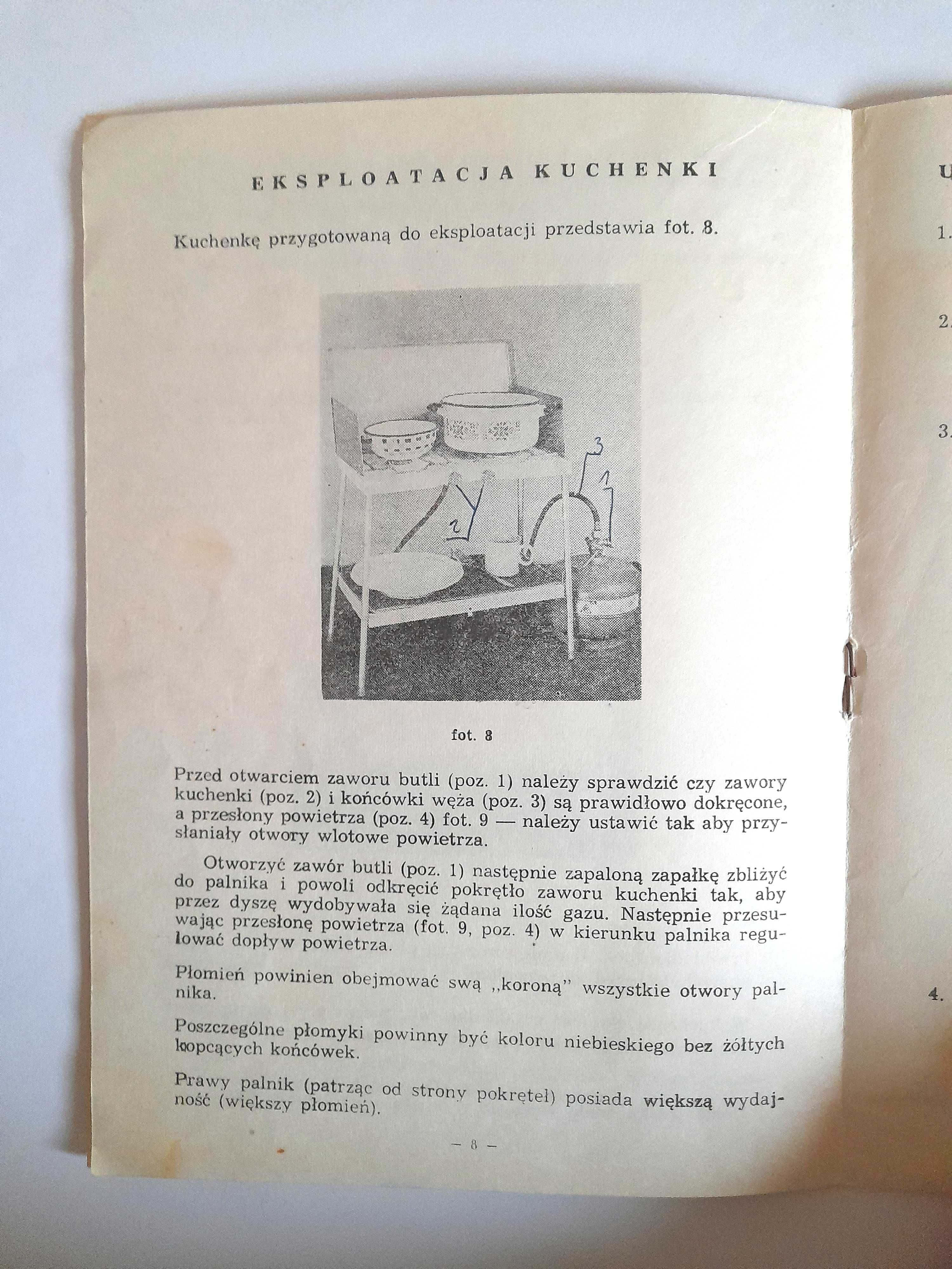 Instrukcja użytkowania. Kuchenka gazowa typ 2 GK-6 Predom-Termet
