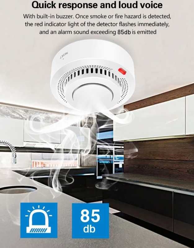 Zigbee Датчик Диму Tuya Smoke Detector