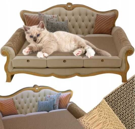 Drapak kartonowy w kształcie sofy dla kota – legowisko i drapak TYP1B