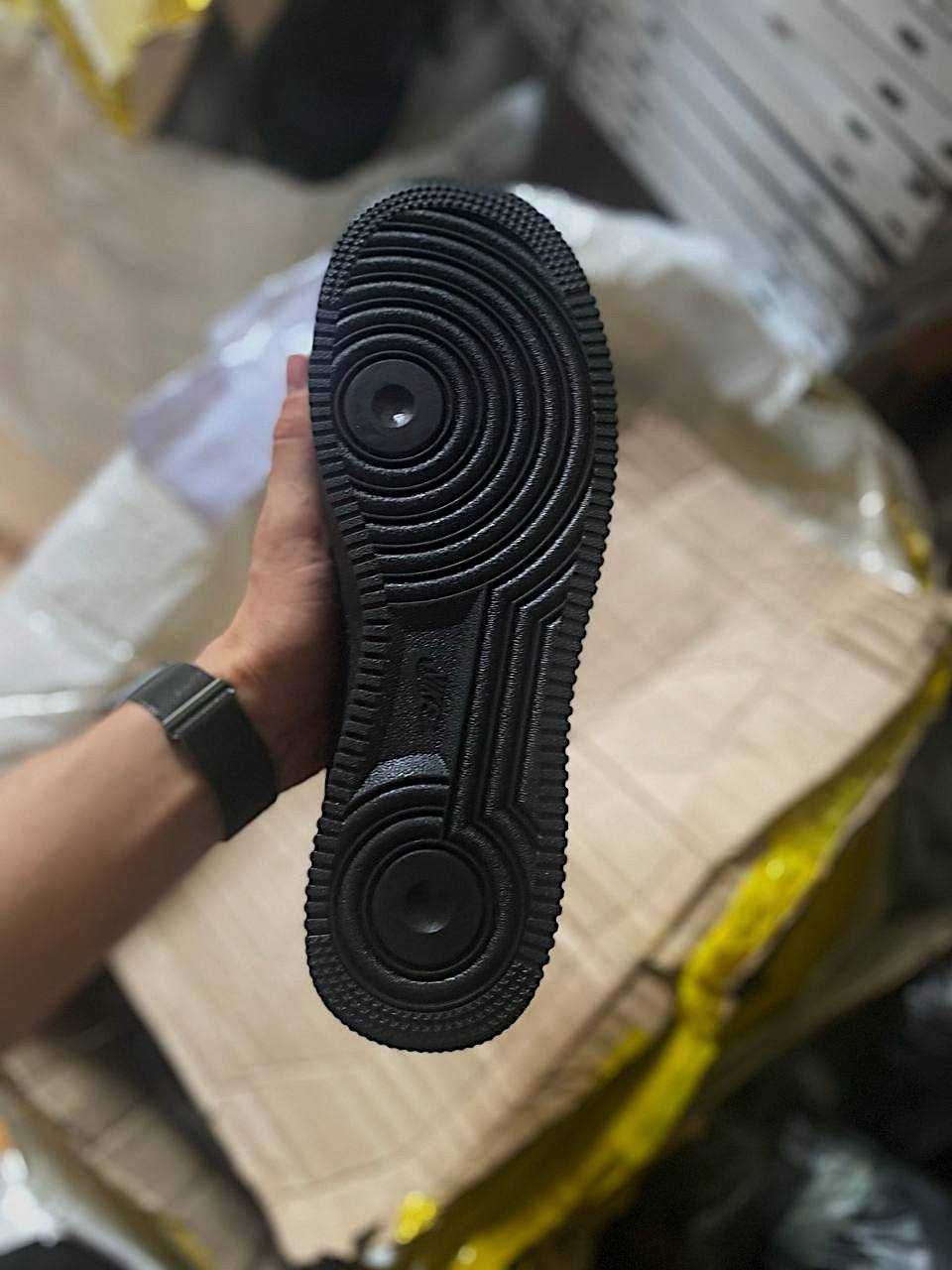Мужские кроссовки Nike Air Force 1 Low "Black" 085т. Размеры 40-45