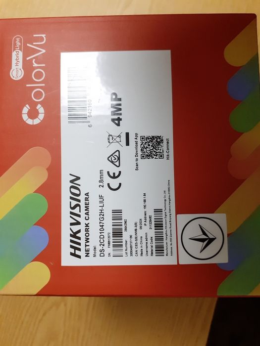 Нова ІР-камера відеоспостереження 4 Ми HIKVISION  циліндричну (BULLET)