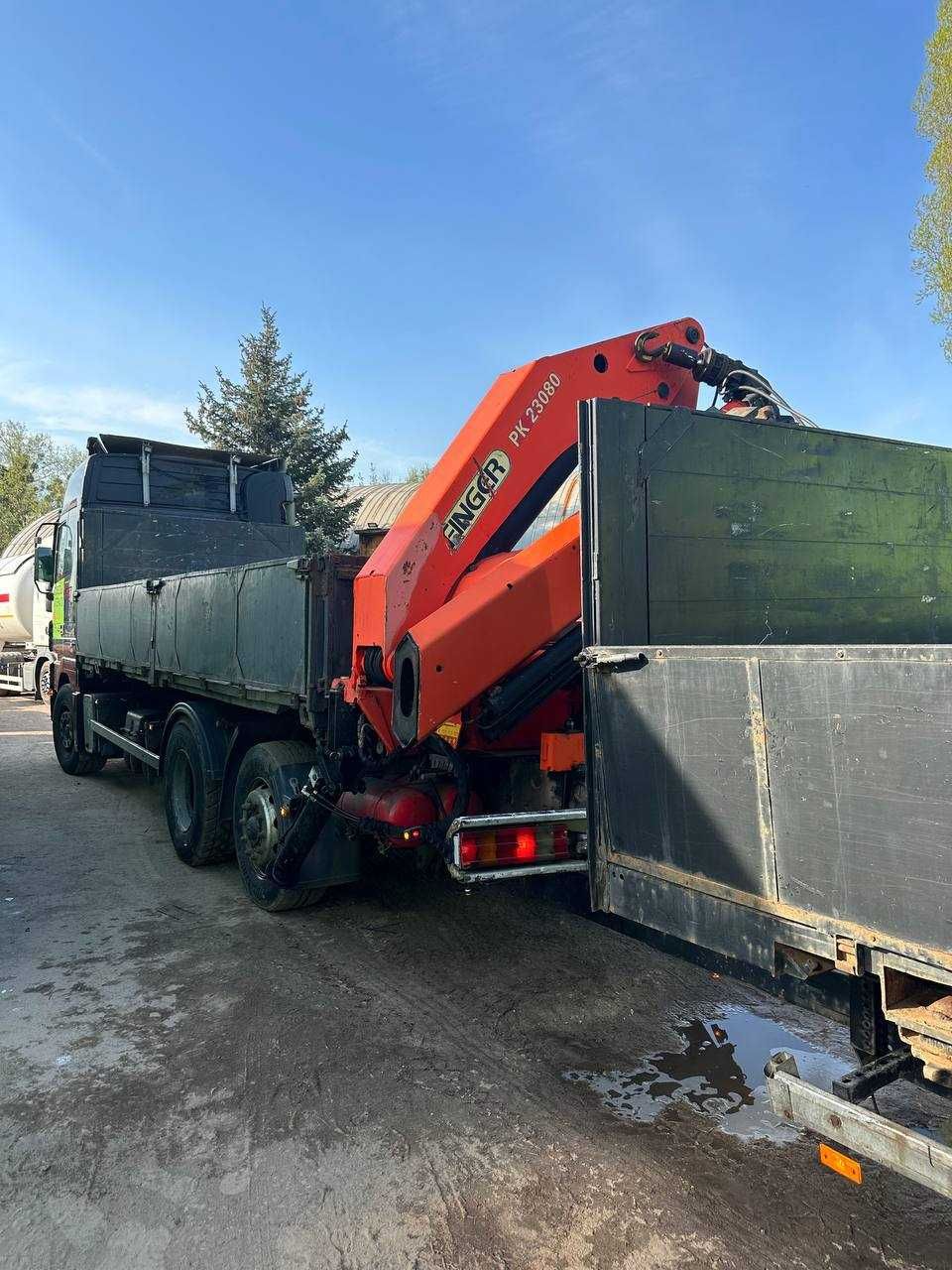 Маніпулятор з причепом. Доставка будматеріалів. Услуги манипулятора