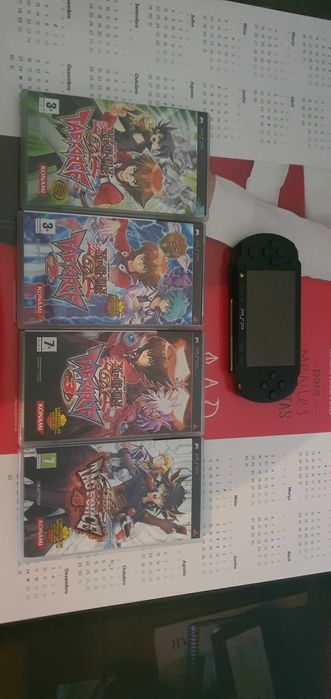 Psp + 4 jogos yu-gi-oh