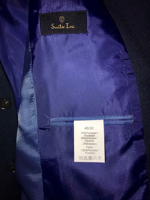 Fato Suits Inc Slim Fit - Azul Marinho