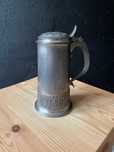 Antyczny kufel do piwa Pewter Haugrud Norway #143