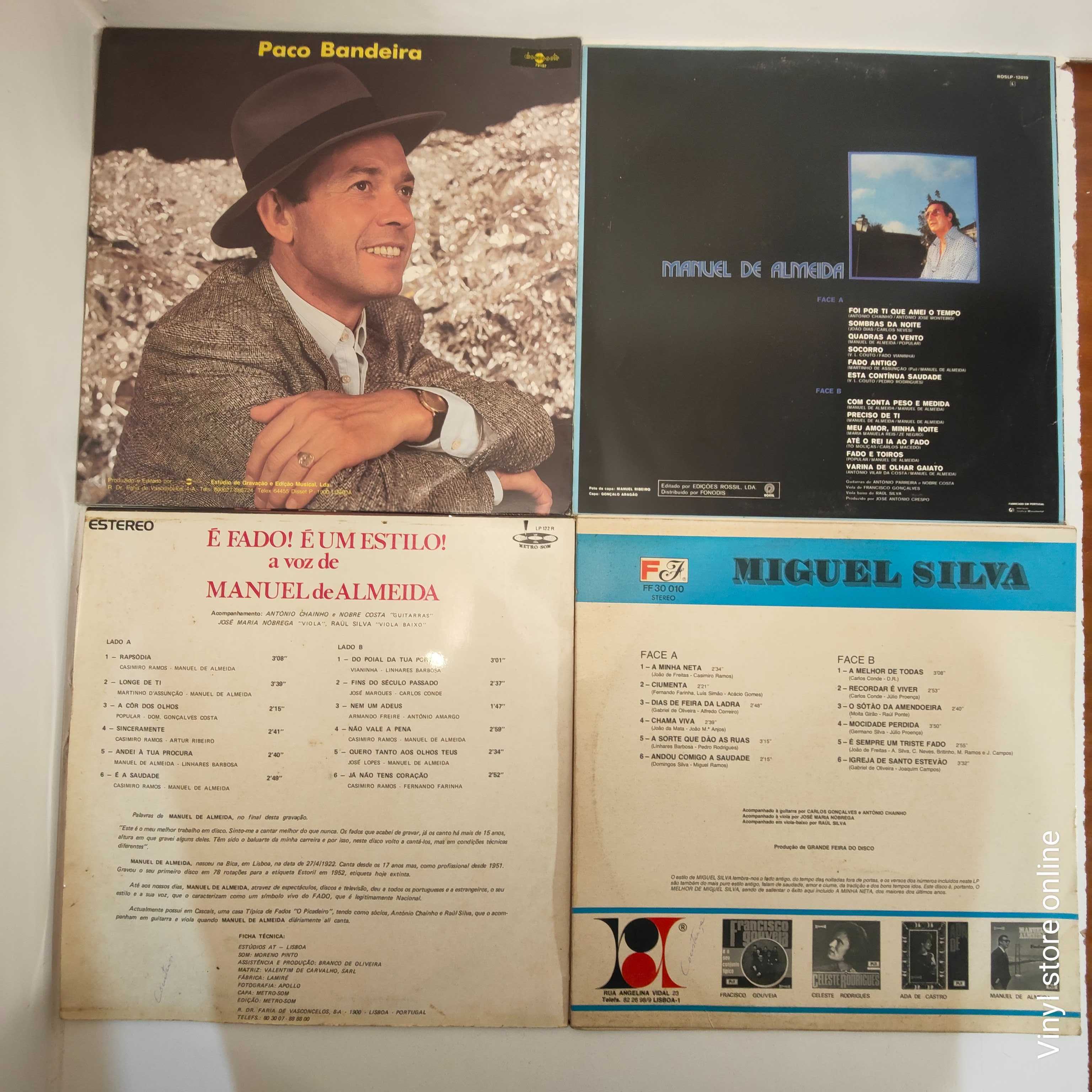 Lote LPs Diversos Artistas - Fados