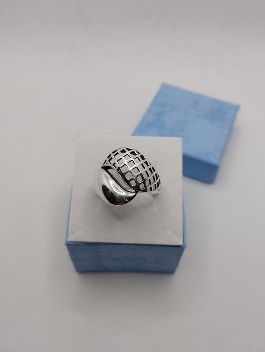 Srebrny pierścionek, próba 925, rozmiar 21