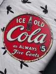 Vintage Blaszana zawieszka na ścianę Coca-Cola